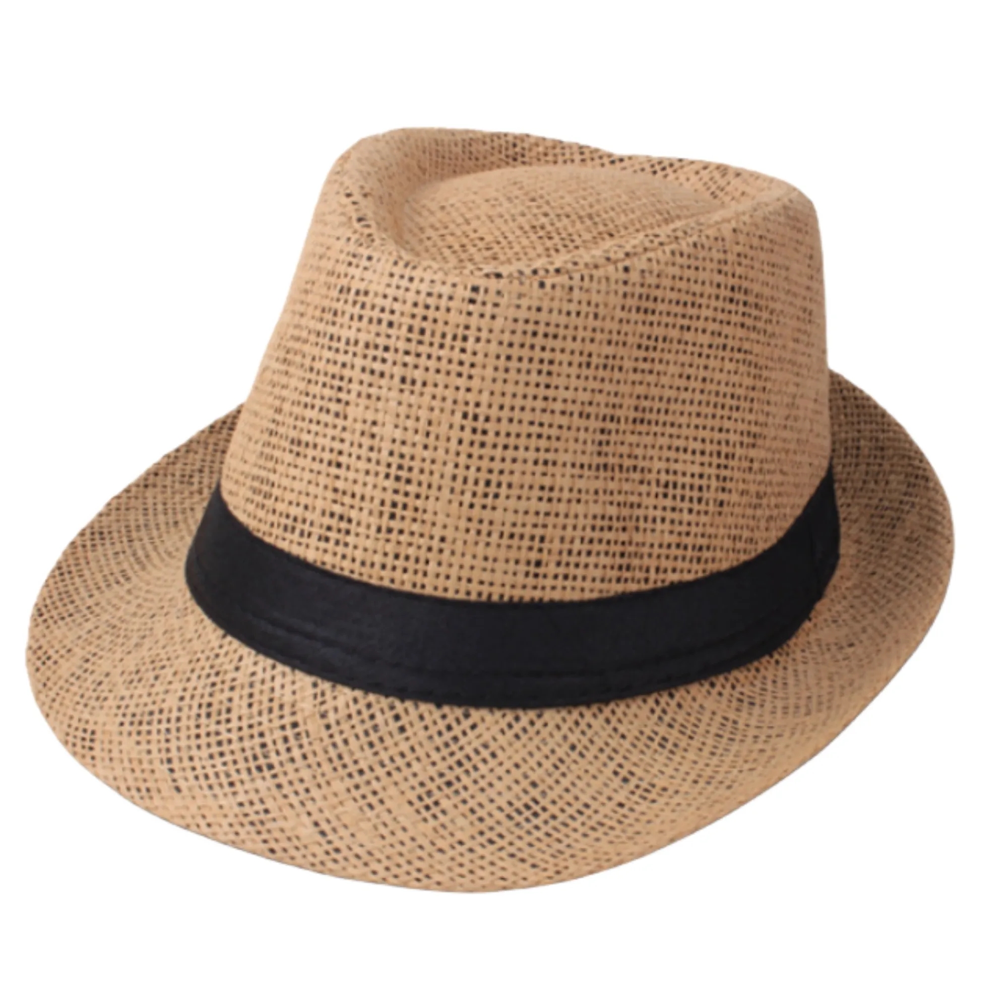 Natural Straw Fedora Hat 6