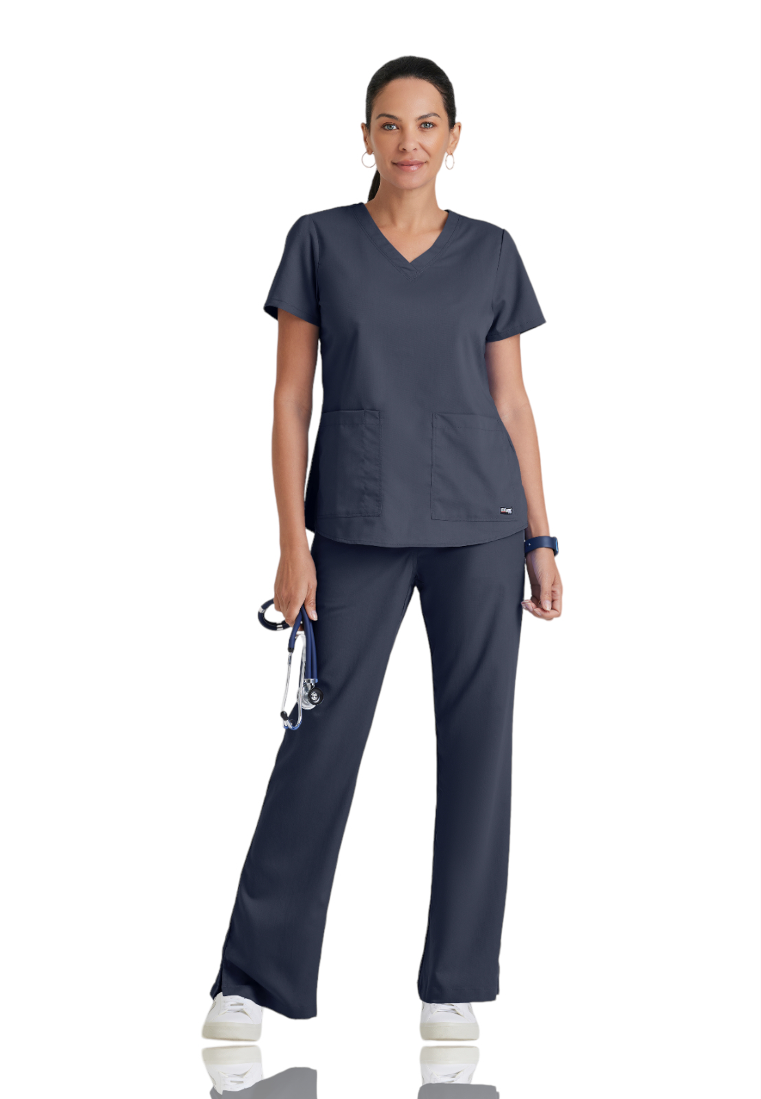 Grey's Anatomy Classic - Women's Two-Pocket V-Neck Aubrey Scrub Top 9