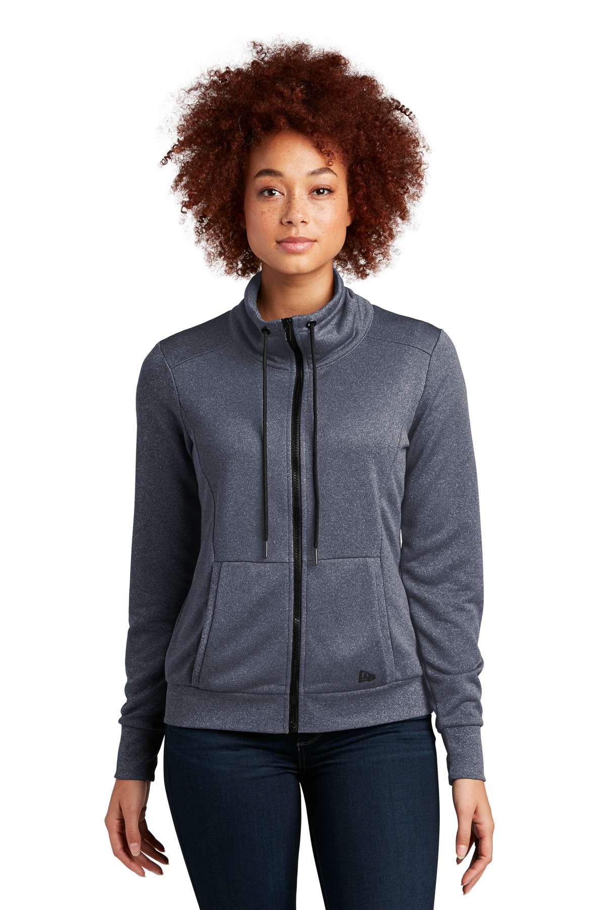New Era Women's Performance Terry Full-Zip Cowl LNEA530 13