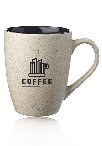 10 oz. Sesame Speckled Dual-Tone Coffee Mugs 16