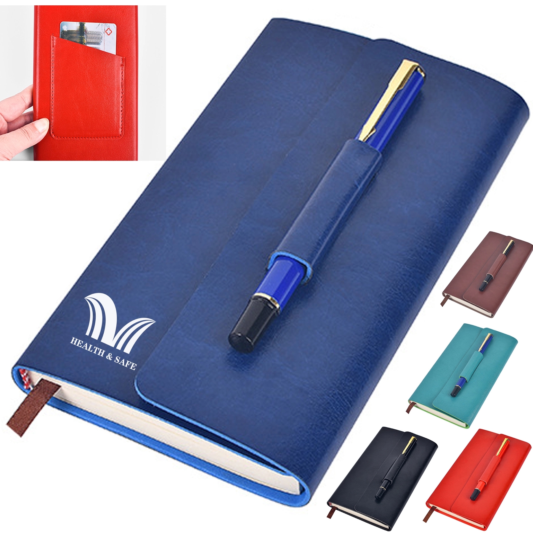 Notebook With Pen&Card Holder 2