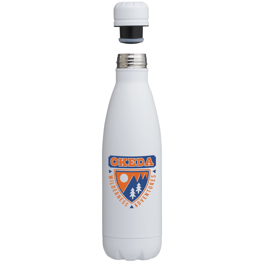 Copper Vacuum Insulated Bottle 17oz, custom water bottle with logo imprint 24