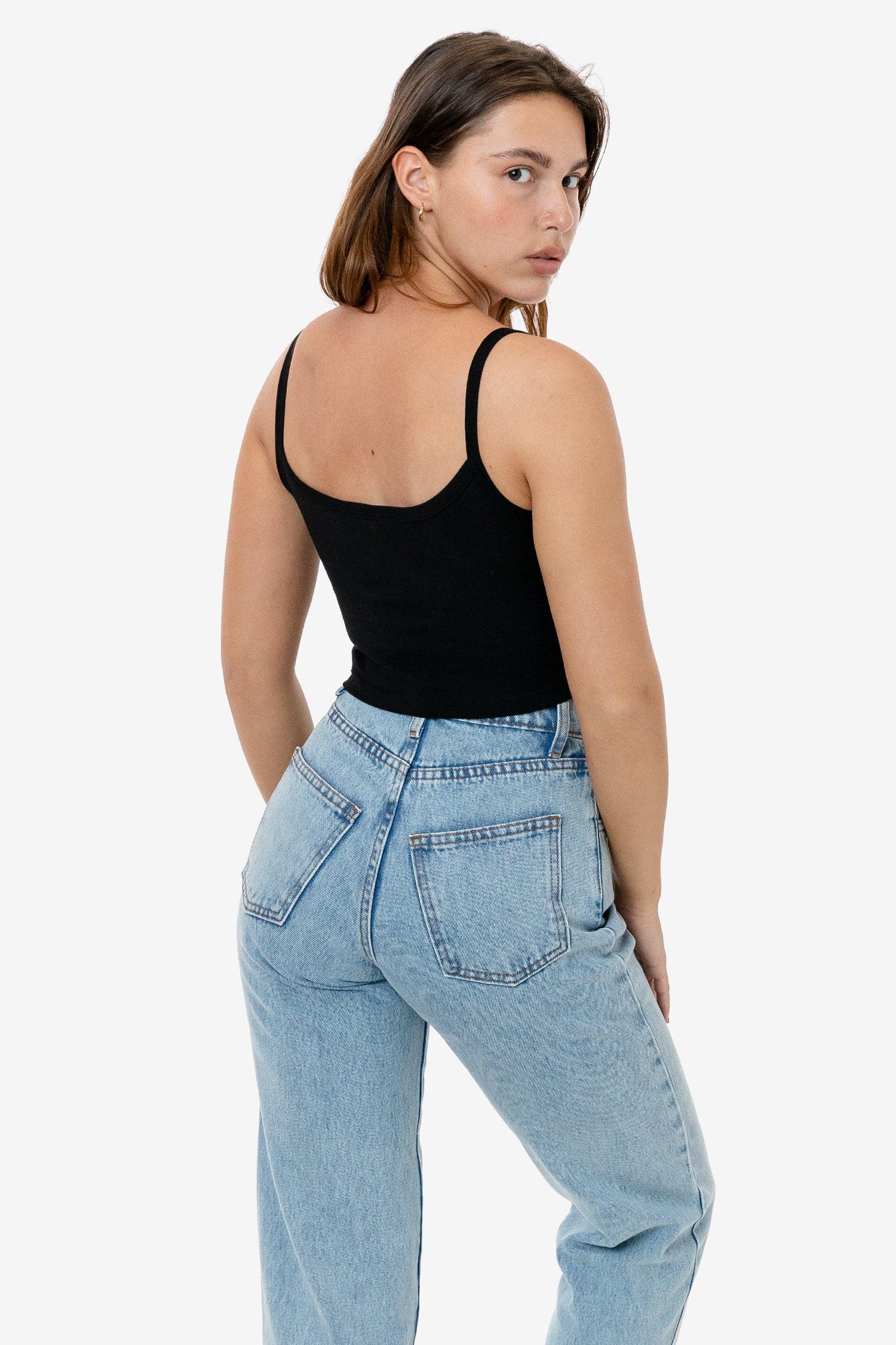 BABY RIB SPAGHETTI CROP TANK 6