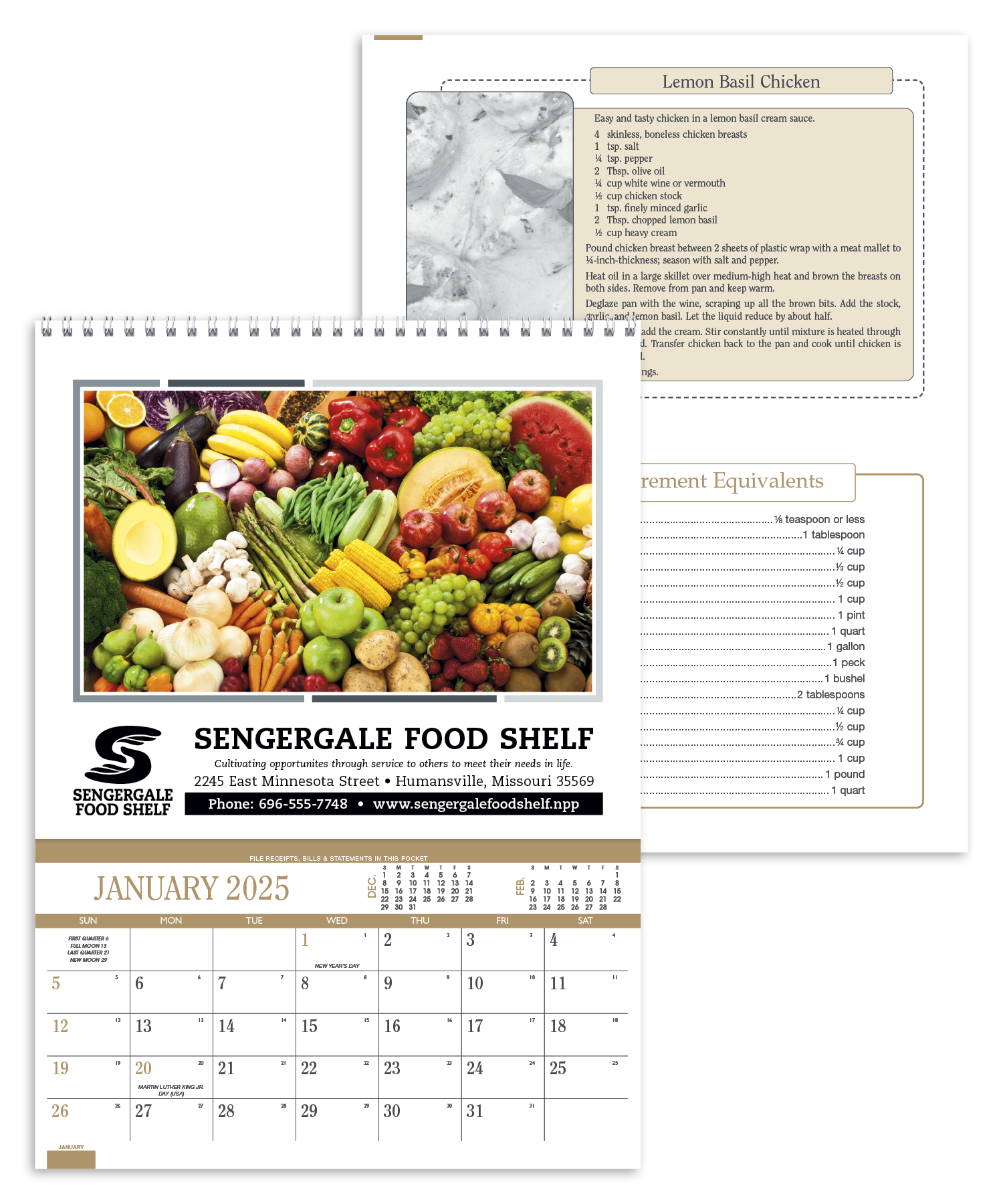 Triumph® Calendars Recipe Pocket Calendar 18