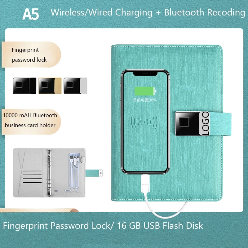 Multifunction Wireless Charging Business Notebook 5