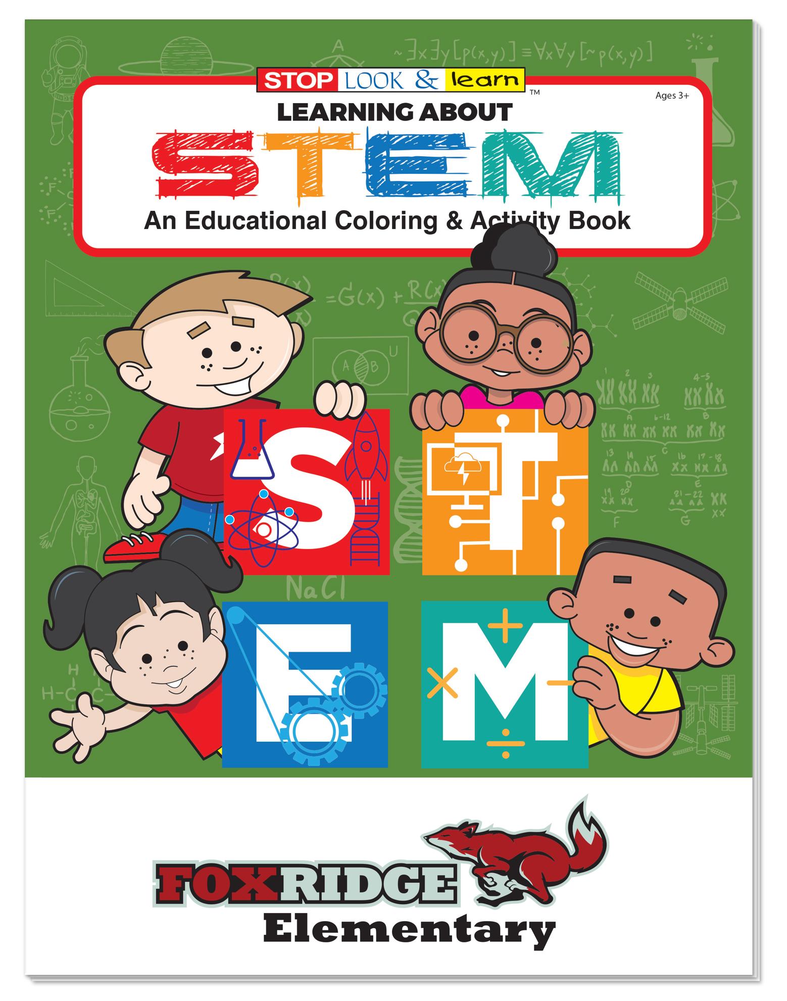 Coloring Book: Learning About STEM 2