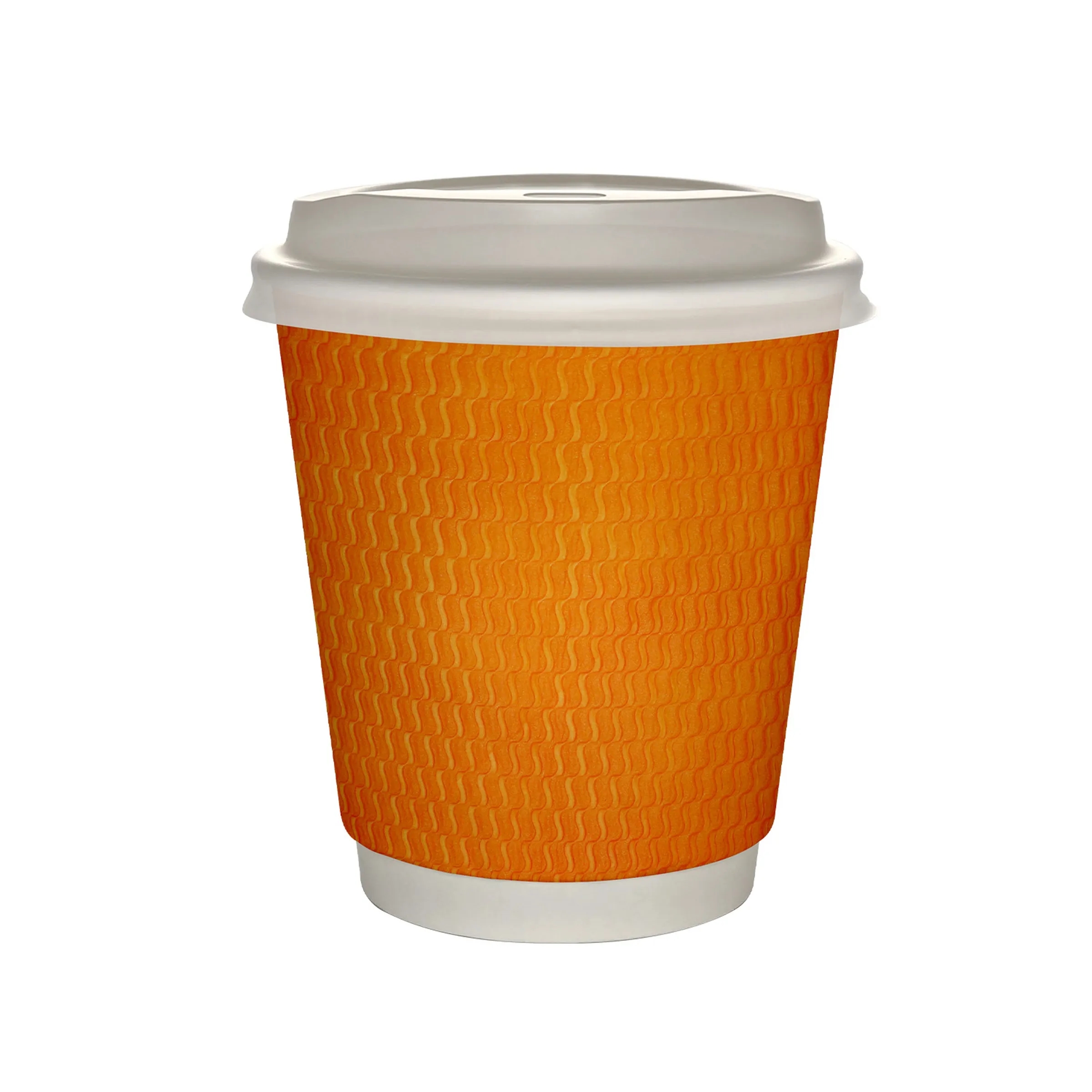 10 oz Full Color Wave Insulated Paper Cup With Lid 15