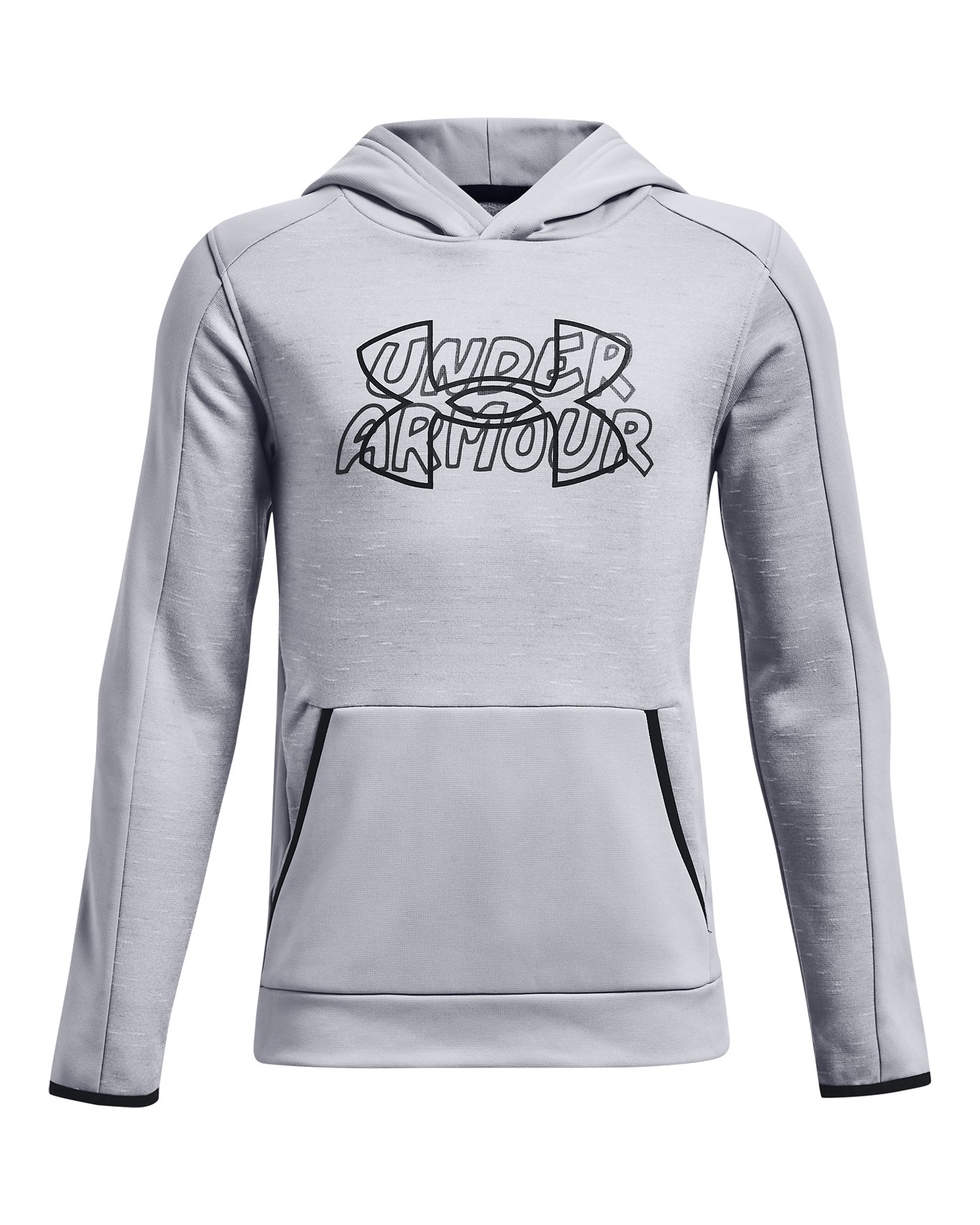 Boys' Armour Fleece Wordmark Hoodie 5