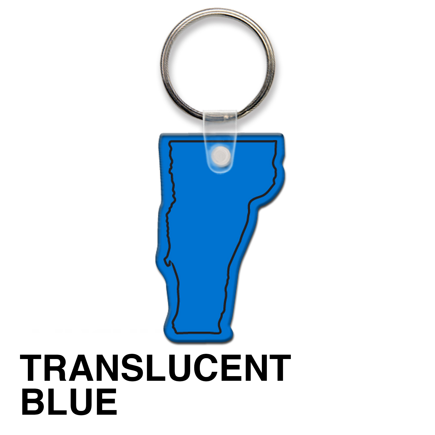 Vermont State Shape Key Tag (Spot Color) 12