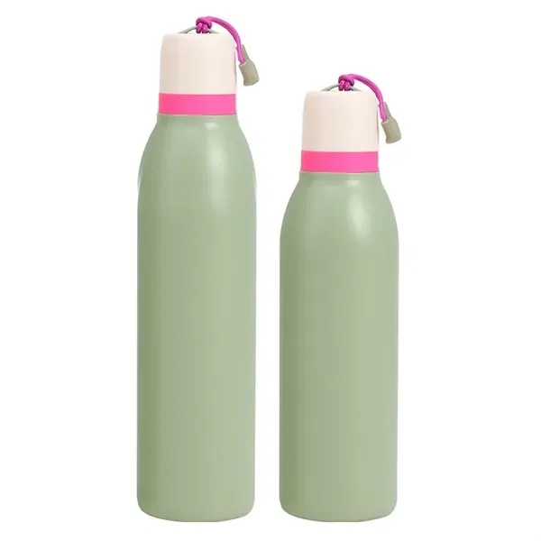 18 oz Insulated Stainless Steel Water Bottle with Straw 11