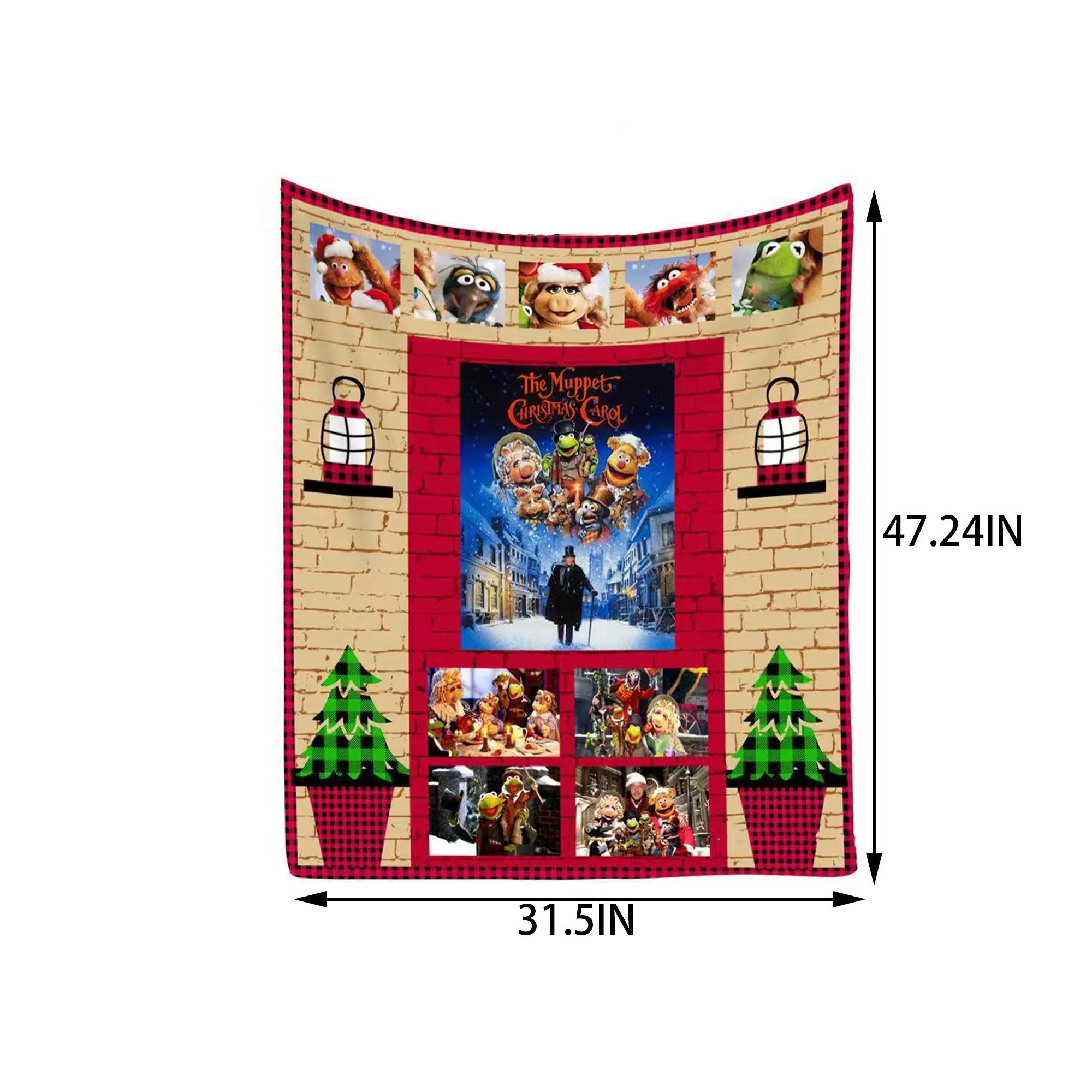 Christmas And Halloween Printed Blankets Can Be Customized 3