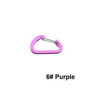 Durable #5 Flat Carabiner Lightweight Aluminum Alloy Clip, promotional tool with logo imprint 21