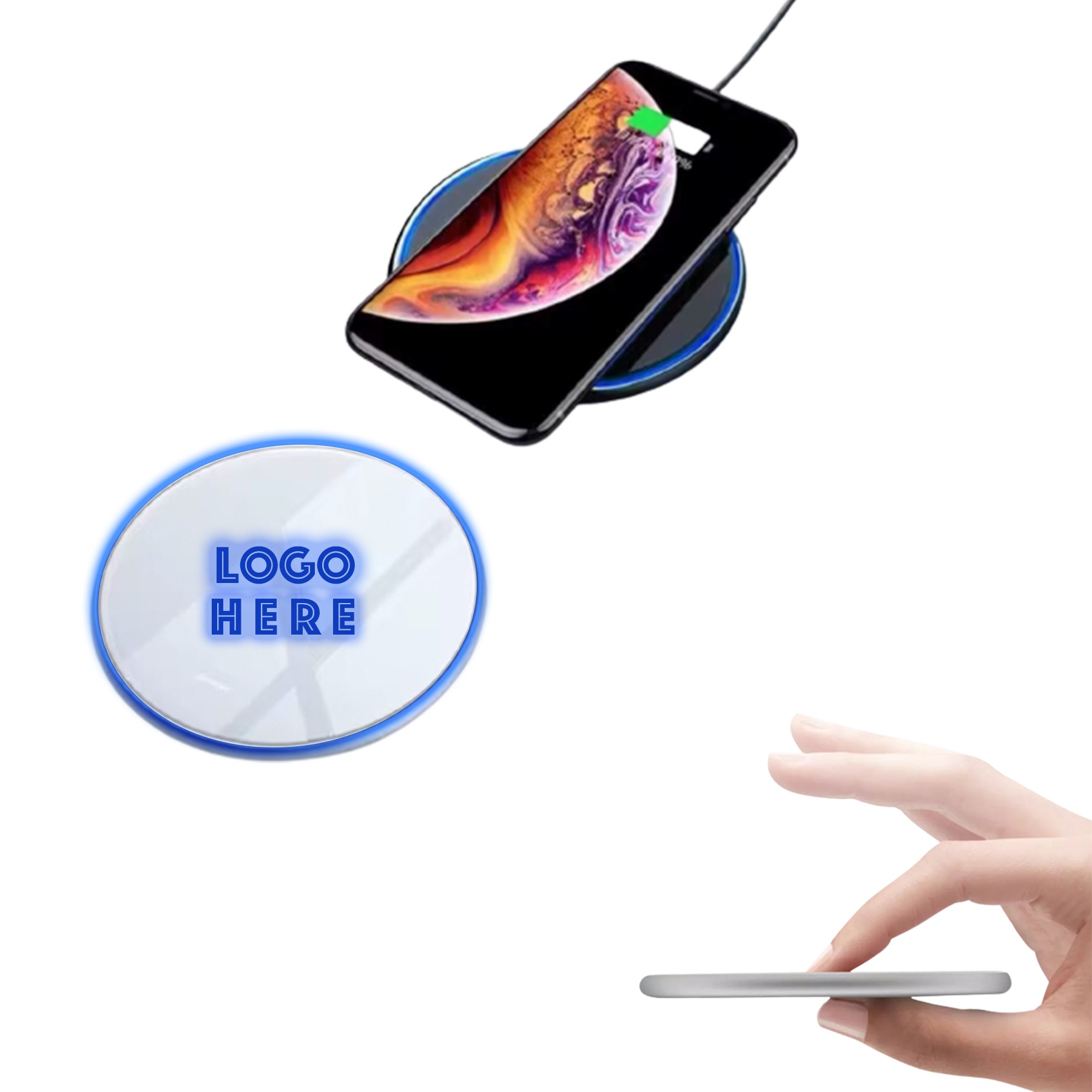 Slim Fast Wireless Charging With Led Logo 2