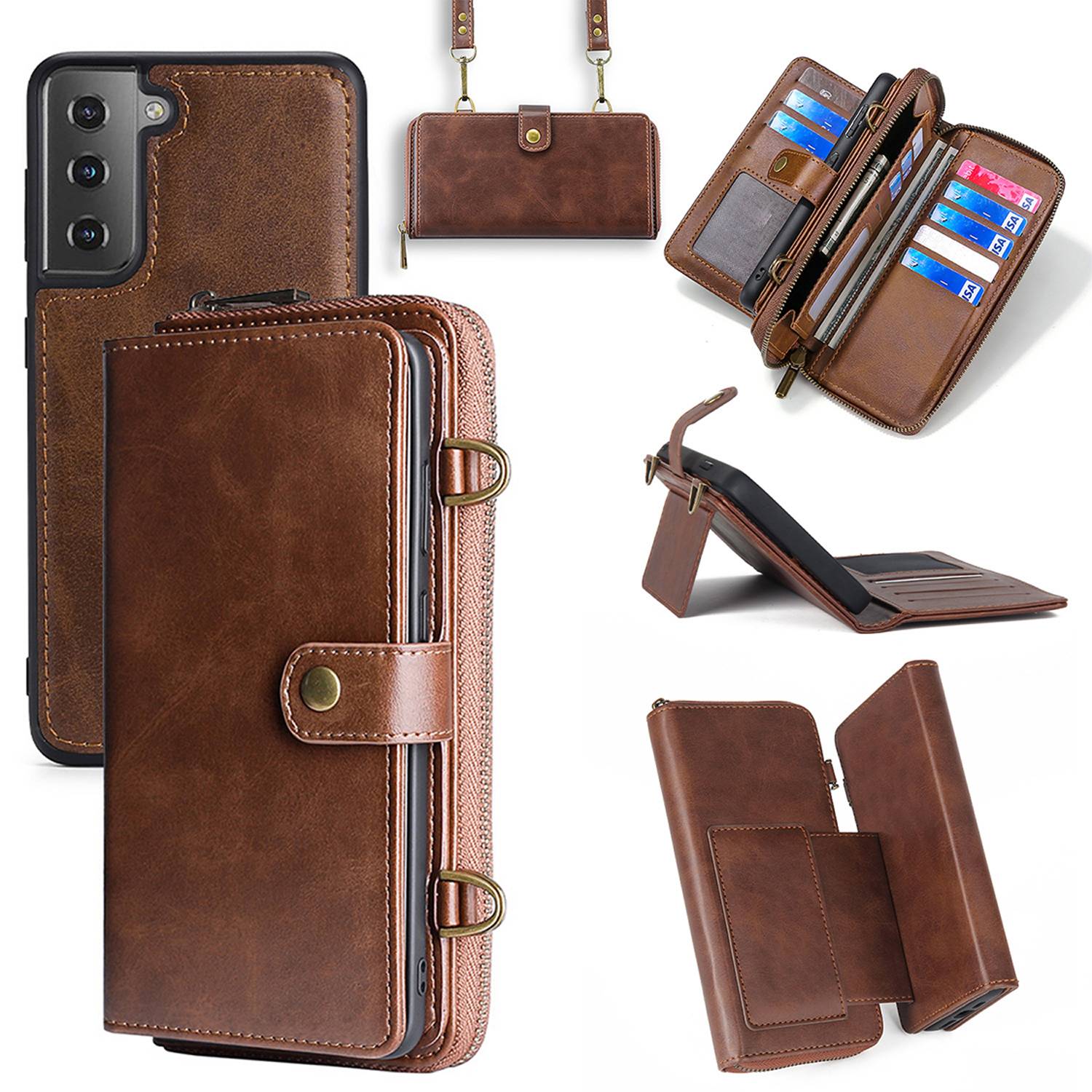 Faux Leather Multifunctional Phone Bag 6