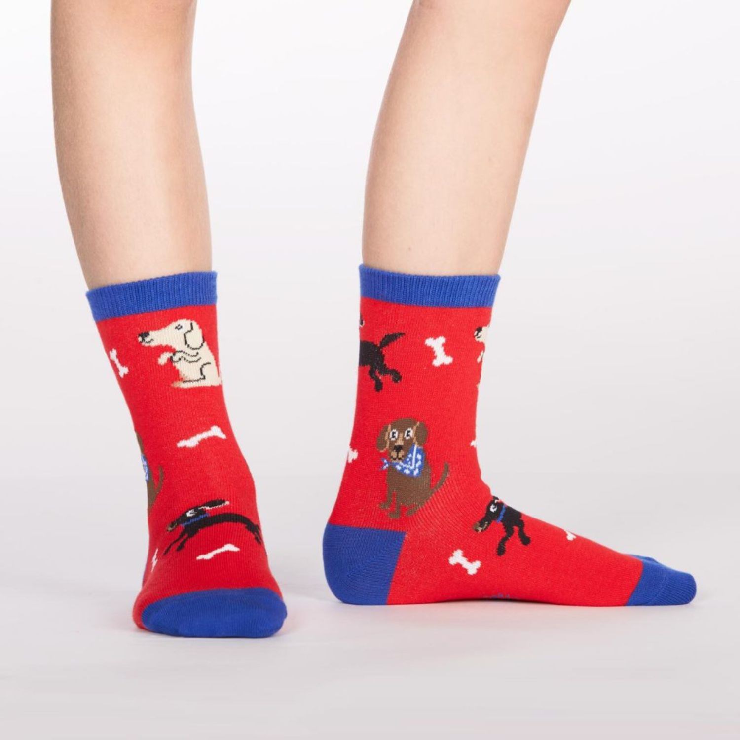 Youth Below the calf knitted crew socks, 168 or 200 needle 1