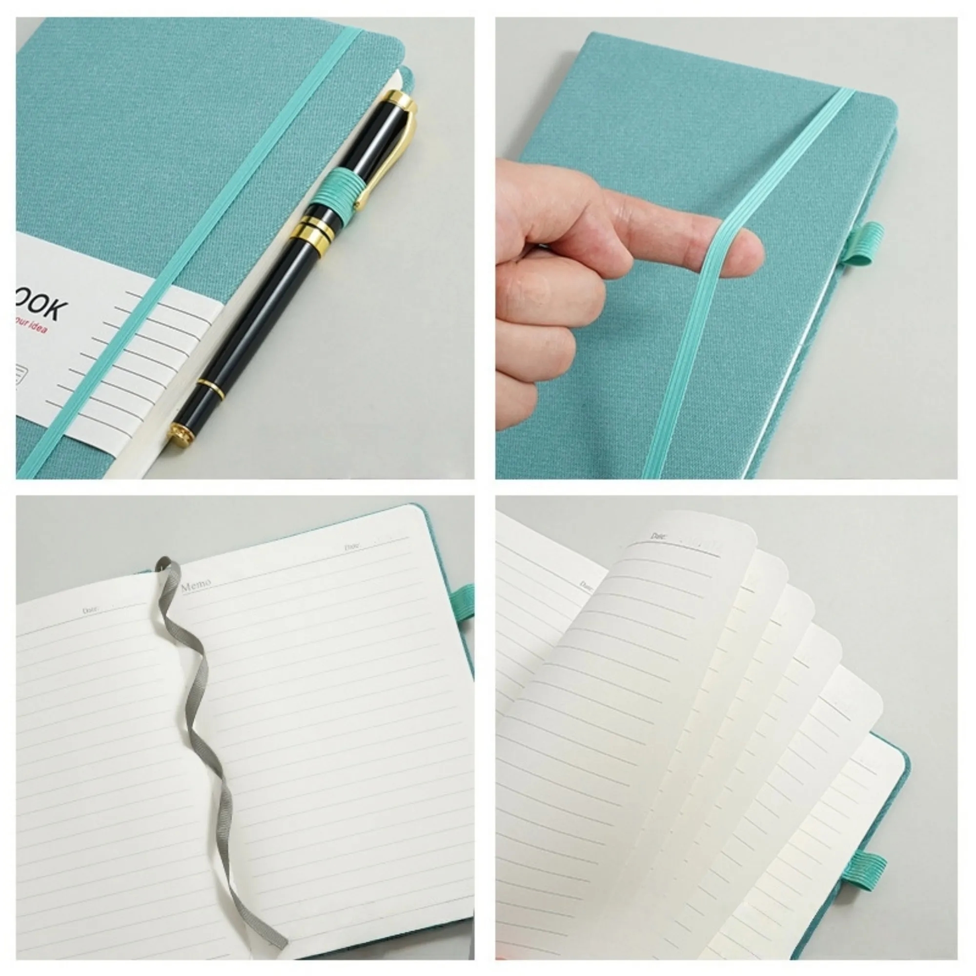 Practical A5 Fabric Notebook With Pen Holder 6