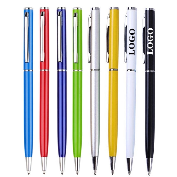Slim Twist Metal Hotel Pen 7
