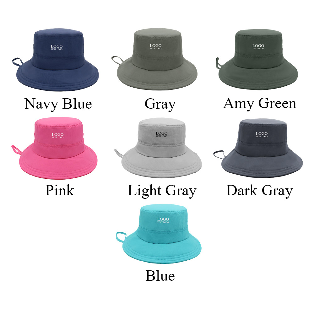Foldable Breathable Custom Logo Bucket Hat 9
