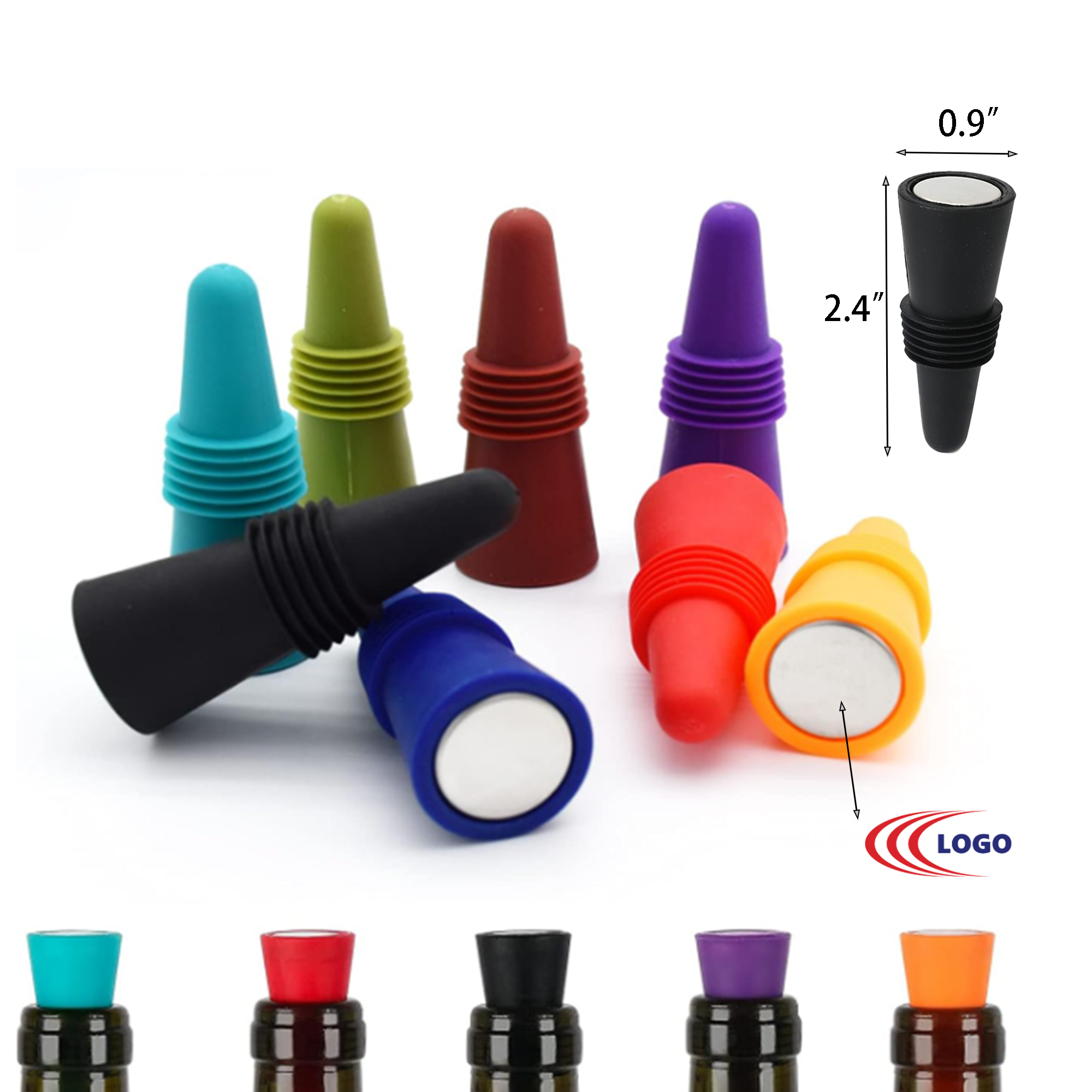 Food Grade Silicone Cone Wine Stopper 2