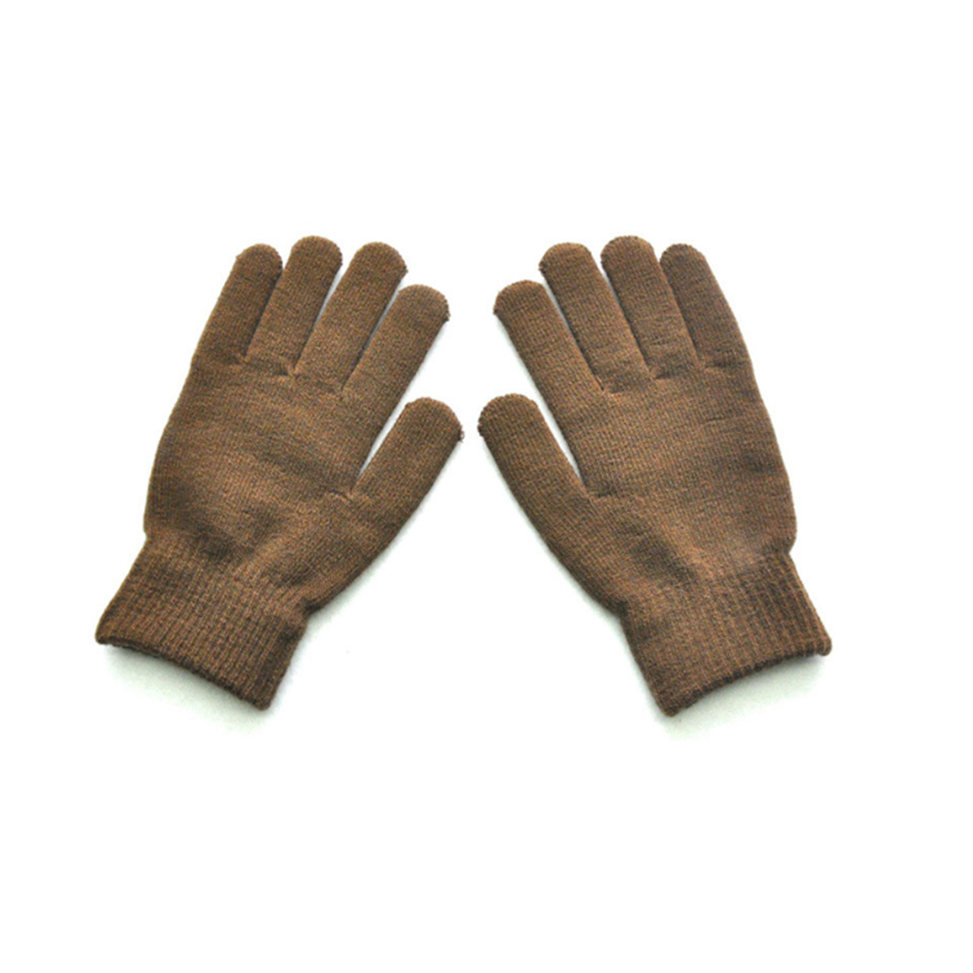 MOQ 50 PCS Stylish Winter Solid Color Knitted Gloves 11
