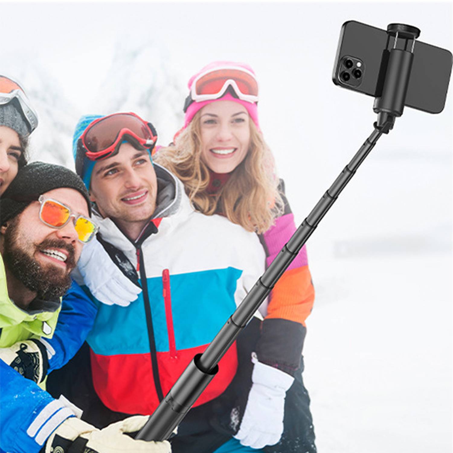 Bluetooth selfie stick for mobile phones 6