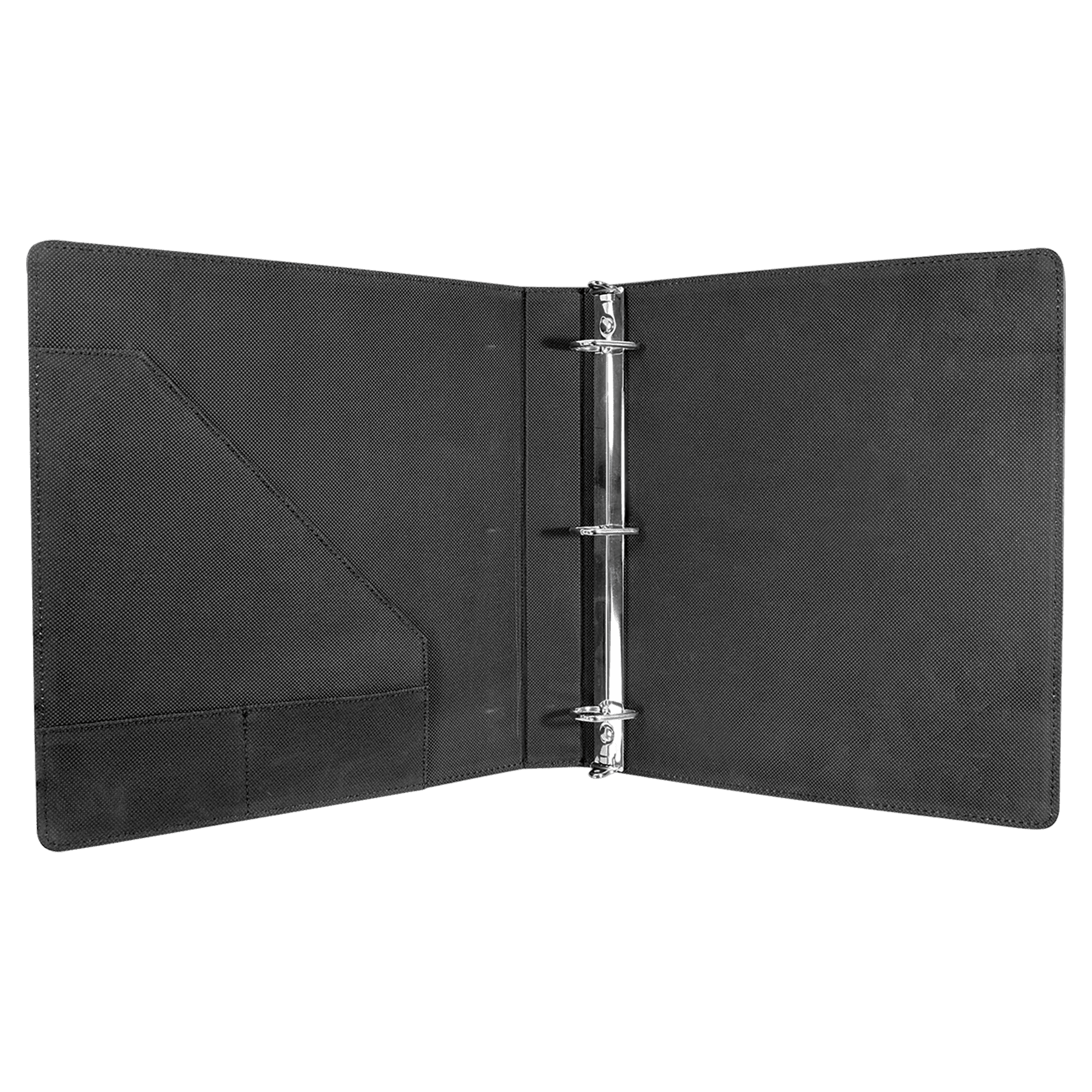 10 " x 11" Blue/Silver Leatherette 3-Ring Binder w/ 1" Slant D-Rings 2