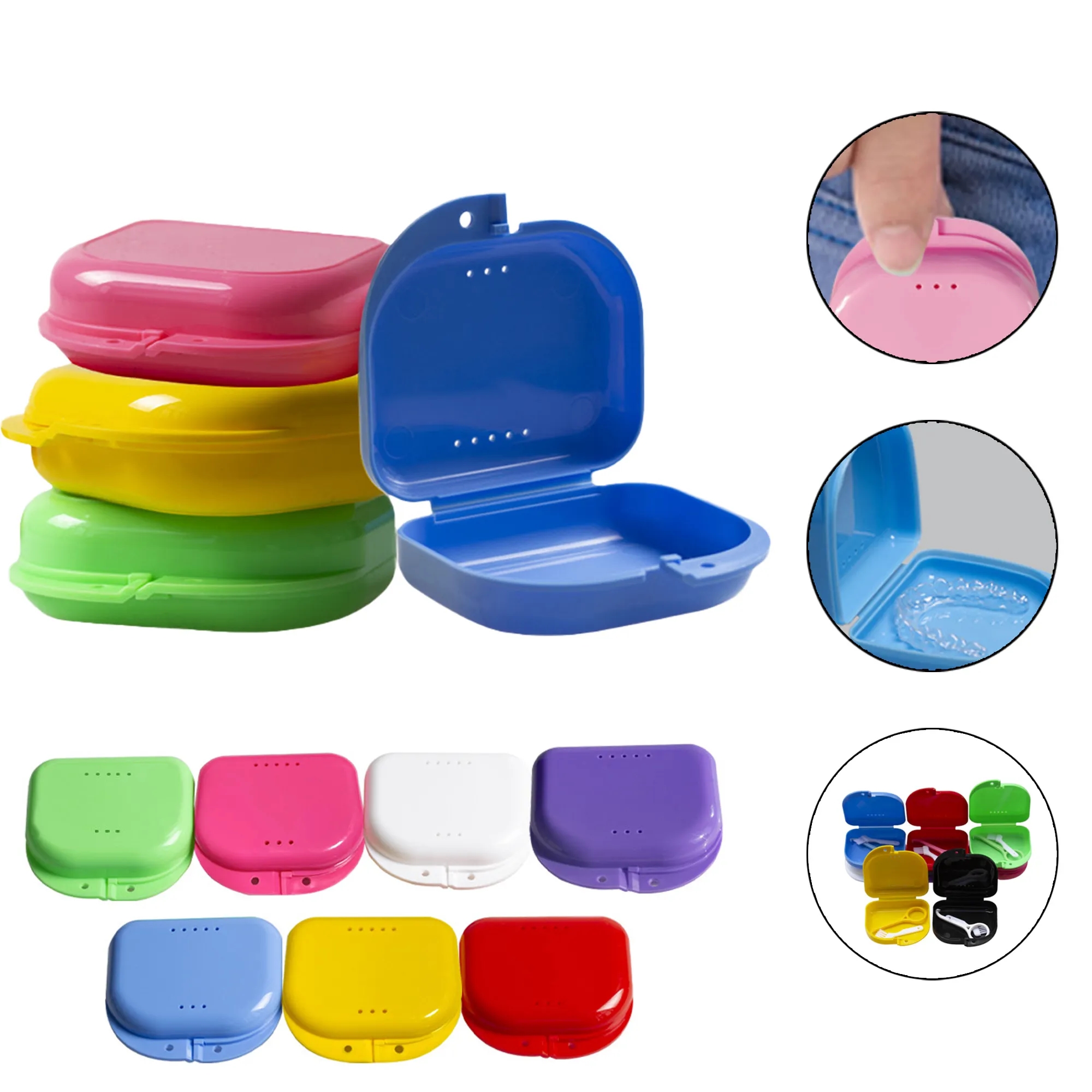 MOQ 10 Dental Retainer Case With Vent Holes 2