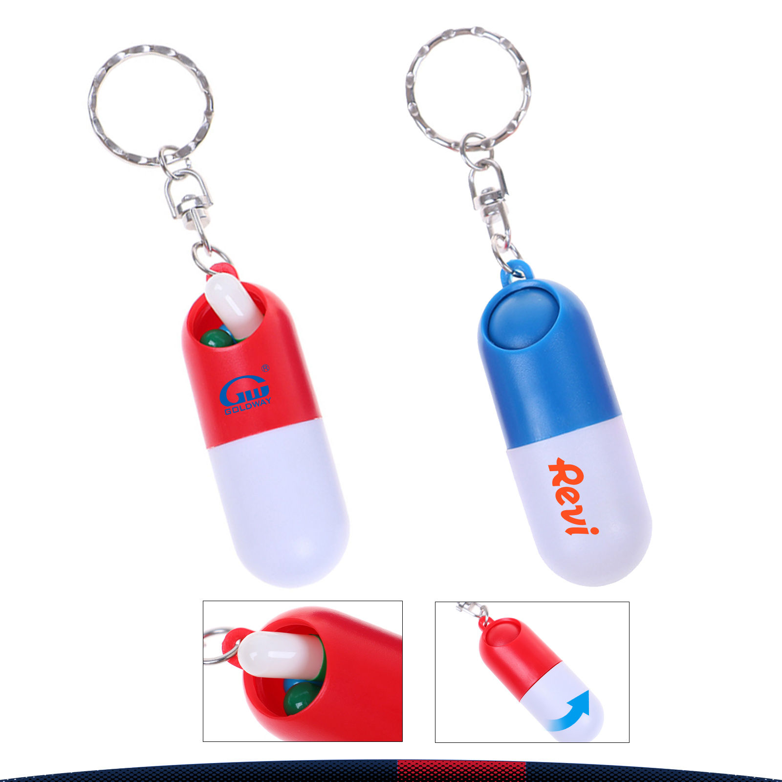 Remidy Keychain Pill Case 2