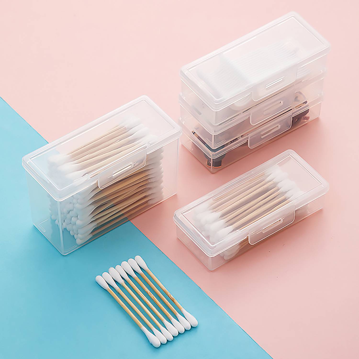 Portable Small Plastic Storage Organizer Containers w/ Lid 8