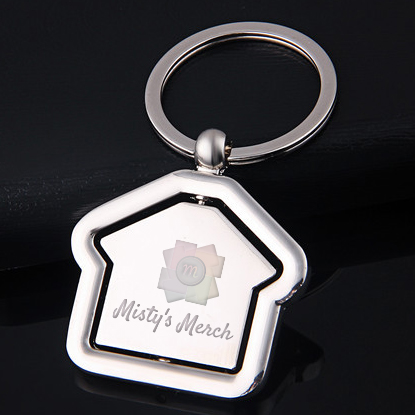 Luxe Silver House Photo Keyring 5