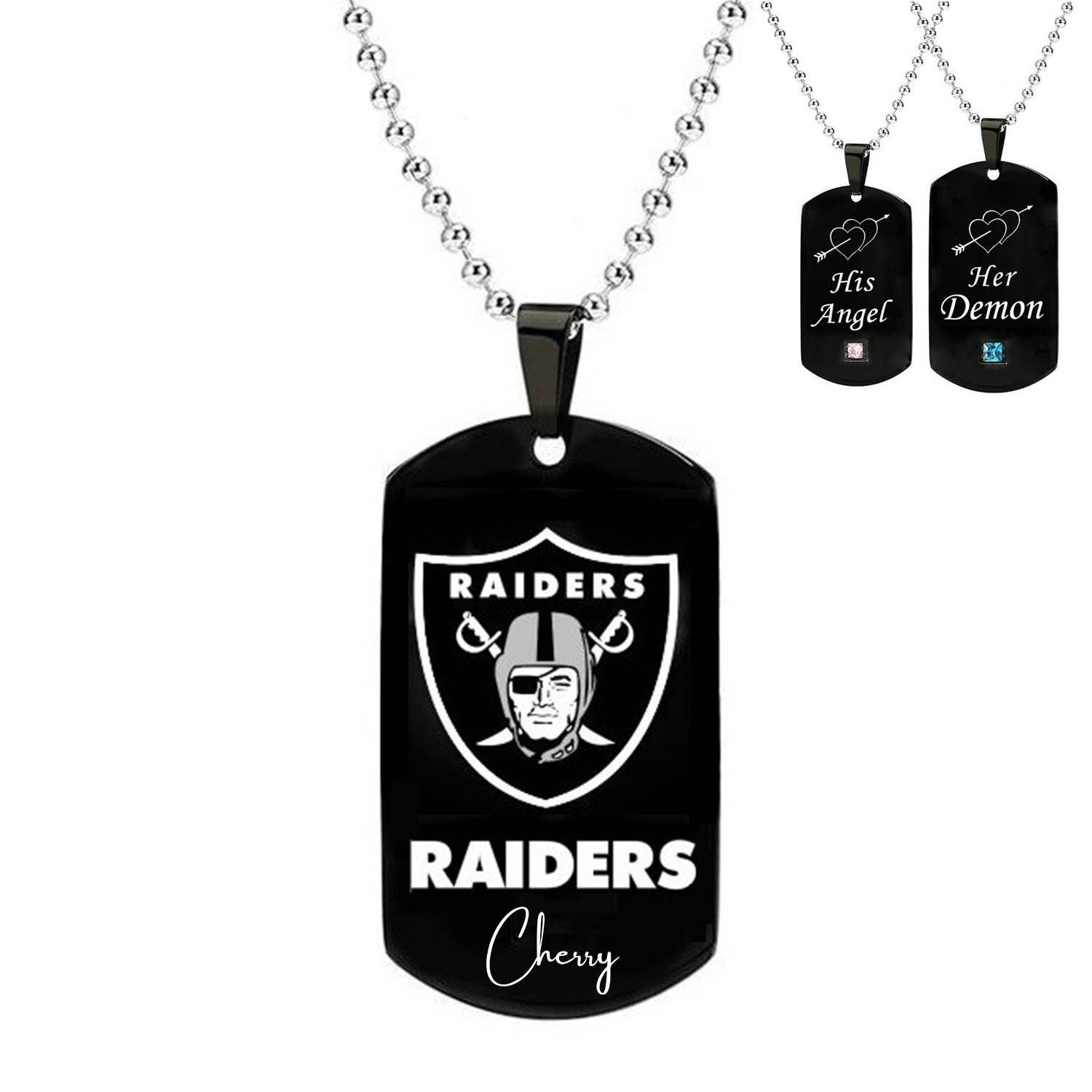 Black Dog Tags Ti Steel Necklace 4