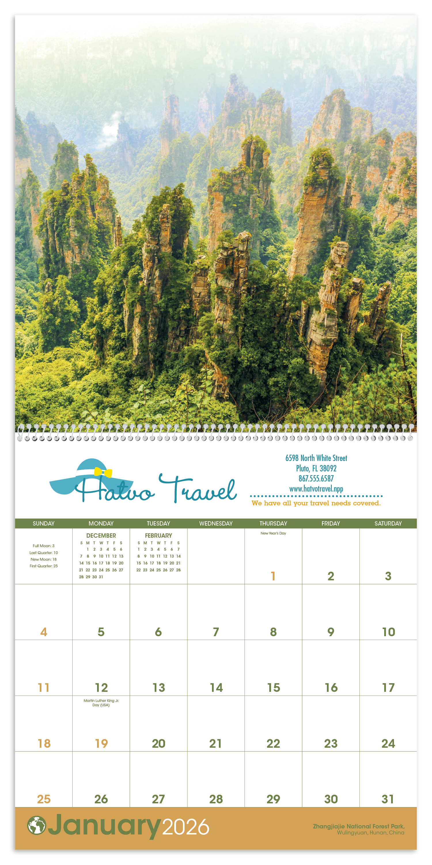 Triumph® Calendars World Scenic Calendar 25