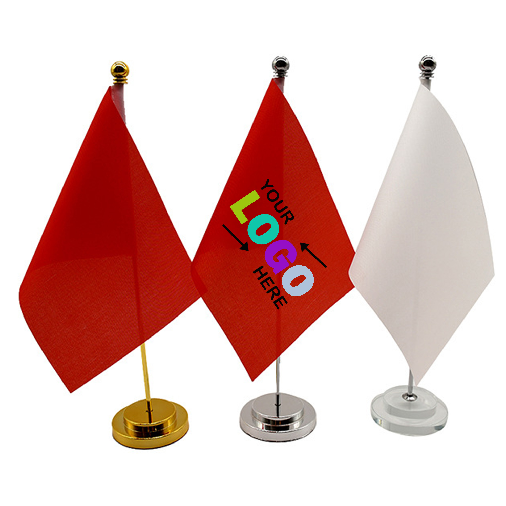 Soccer Game Themed Custom Desk Flag 2