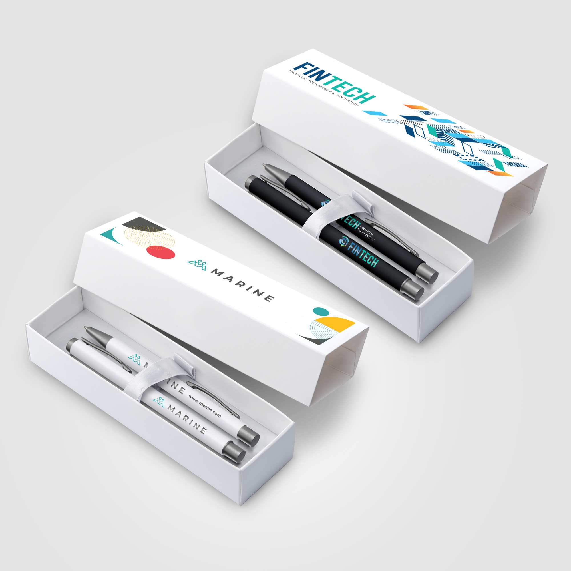 Bowie Softy Ballpoint & Rollerball Gift Set  on Pens and Box