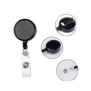 Auto Stretch All Metal Key Chain With Secure Clothing Clips 3