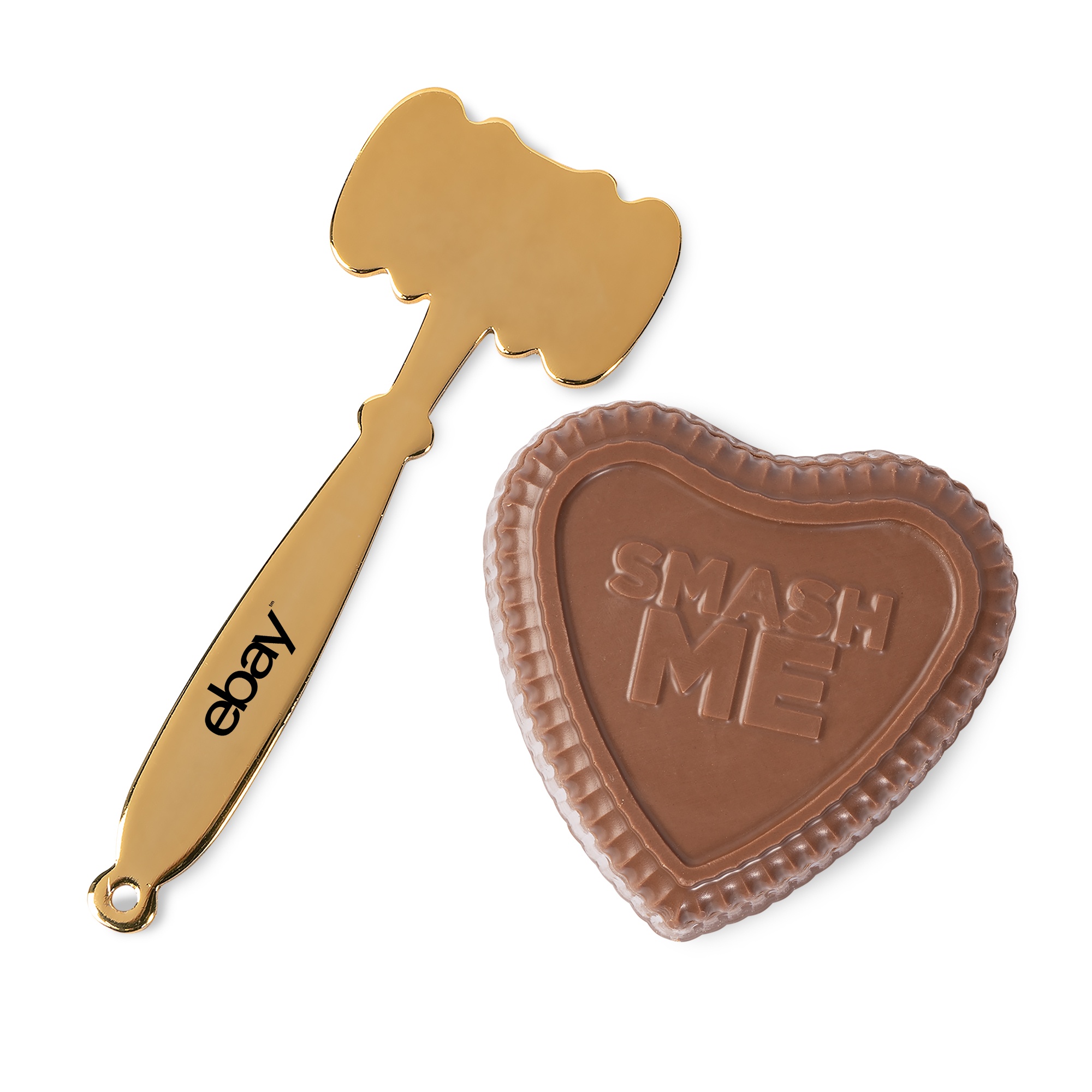 Smash Chocolate Heart with Candy Hearts 1