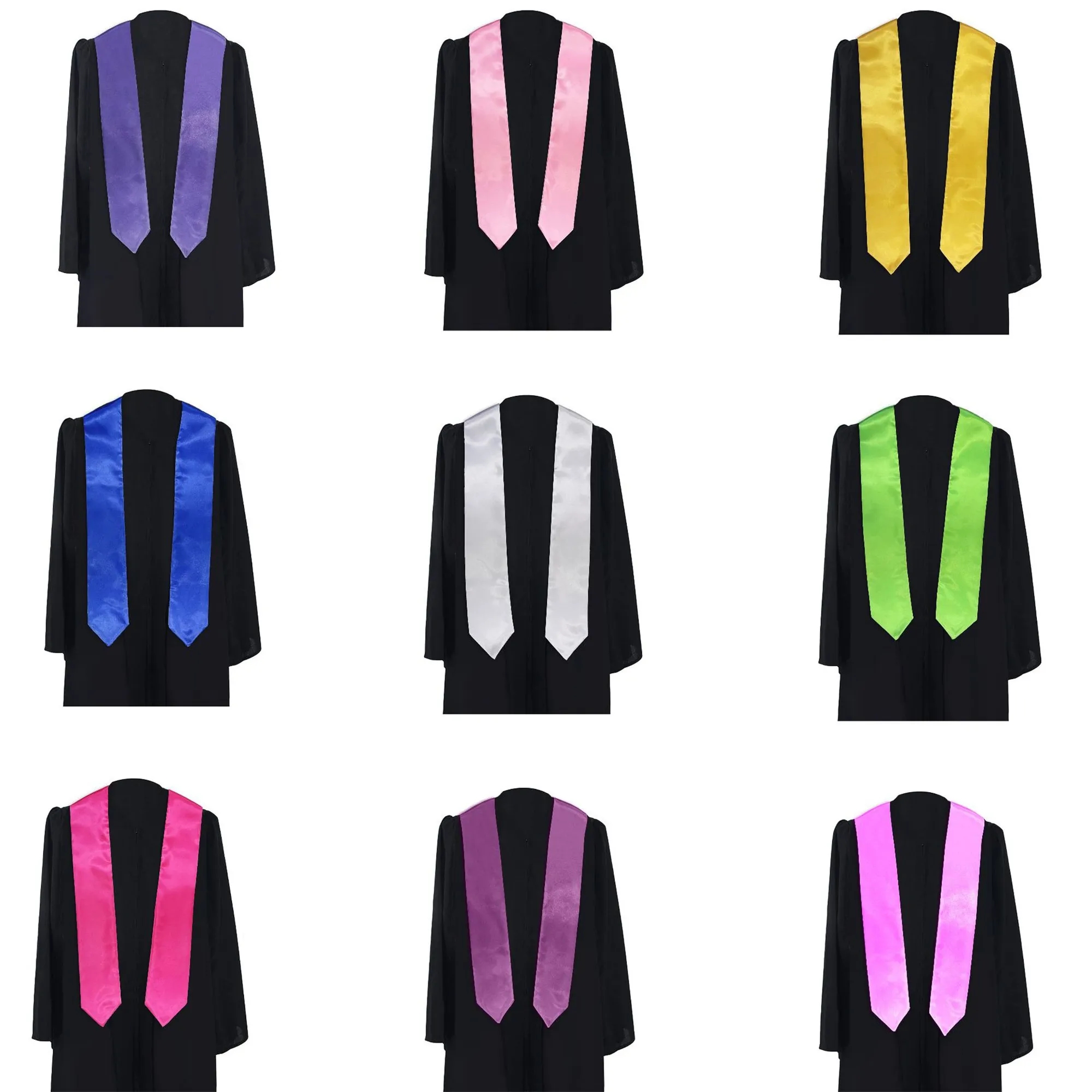 MOQ20 Adult 68''Long Graduation Honor Stole 5