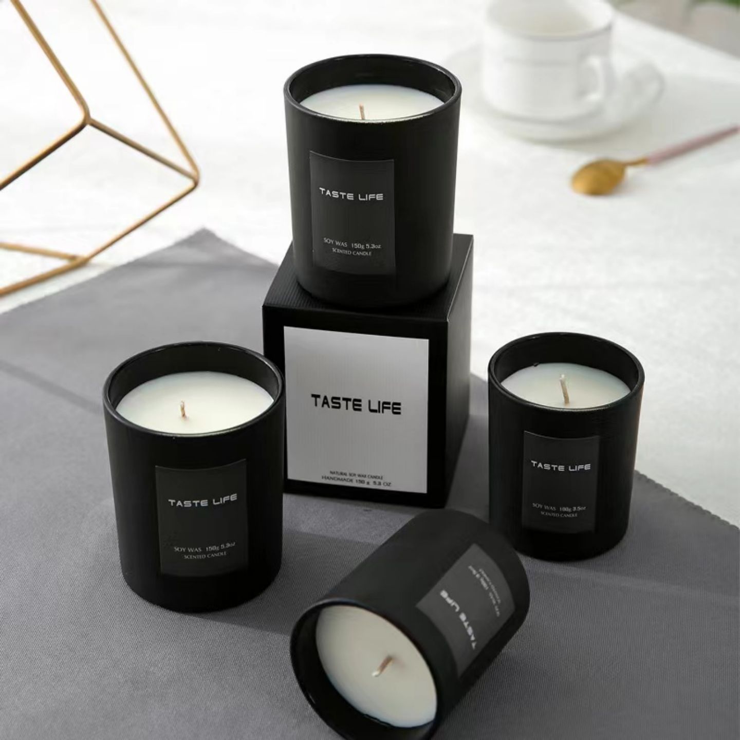 Black Jars Soybean Wax Candle 3