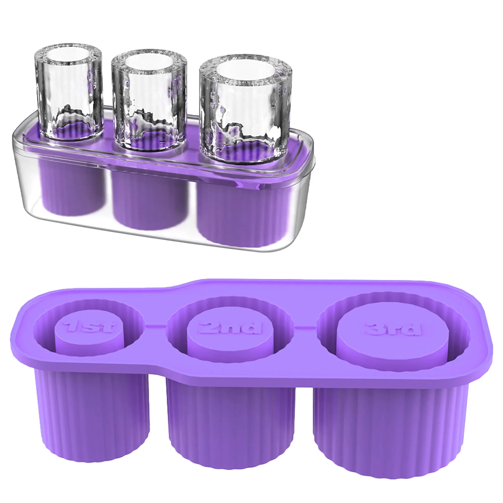 Silicone Ice Cube with Lid for Stanley Cups 2
