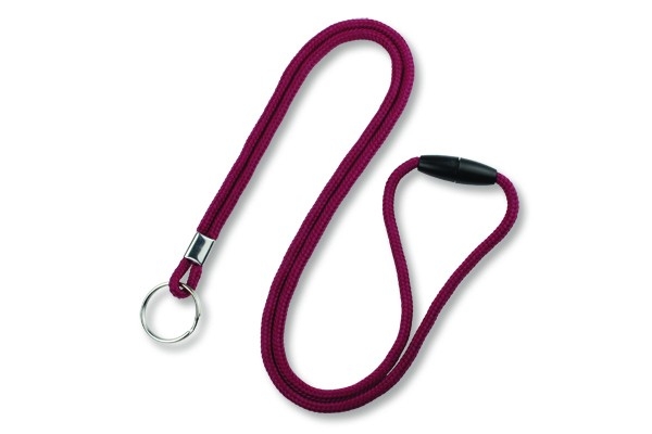 1/8" Round Braid Lanyard with Breakaway (J-Hook) 24