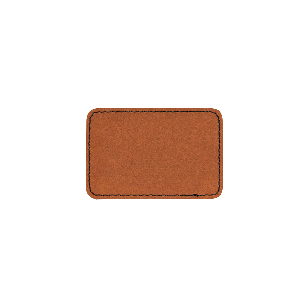 3" x 2" Rawhide Leatherette Rectangular Patch with Adhesive 2