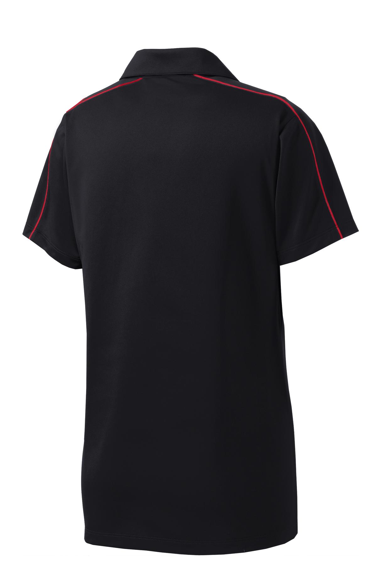 Sport-Tek Women's Micropique Sport-Wick Piped Polo. LST653 3