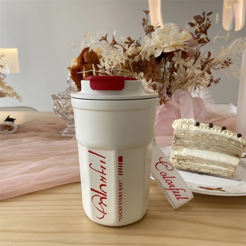 13.5Oz Vacuum Casual Travel Mug For Hot/Cold Coffee 4
