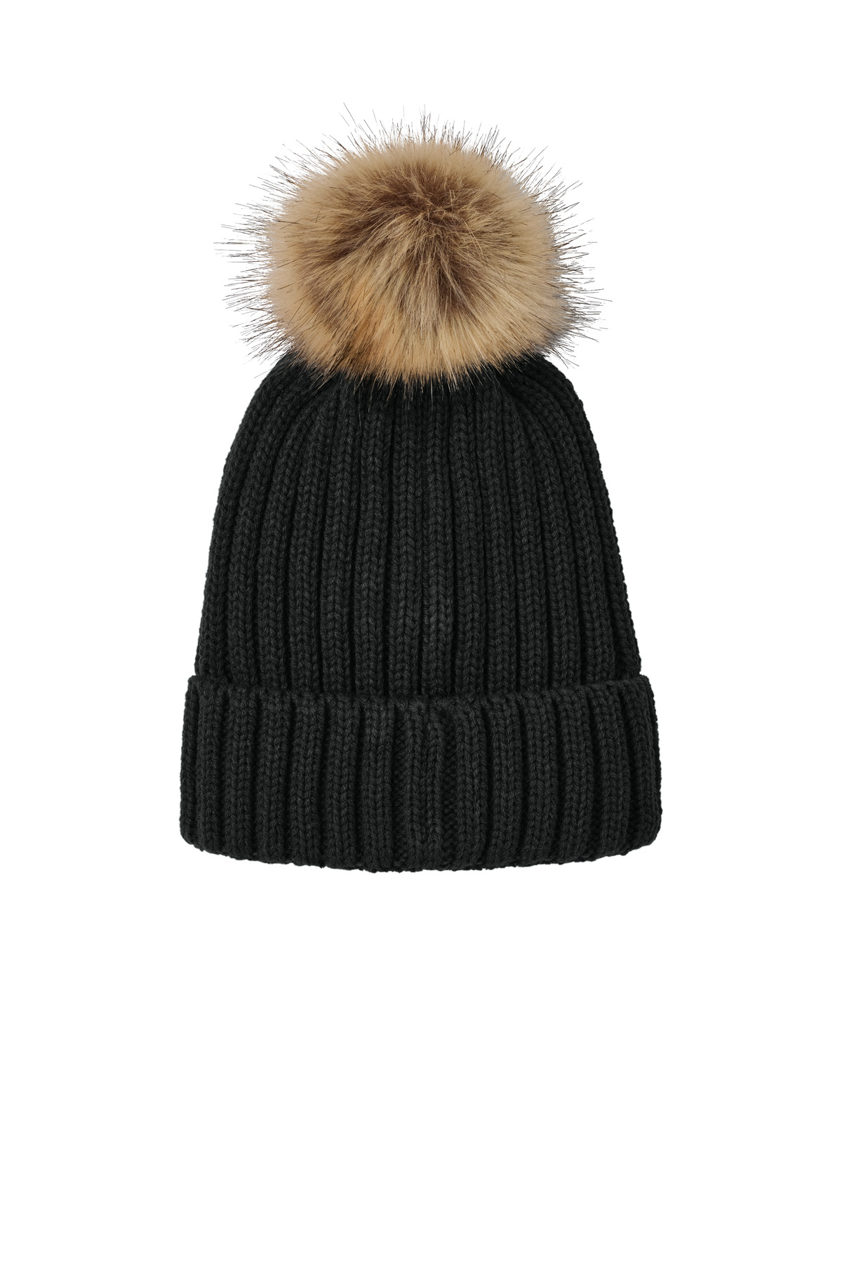 Port Authority Faux Fur Pom Beanie C990 9