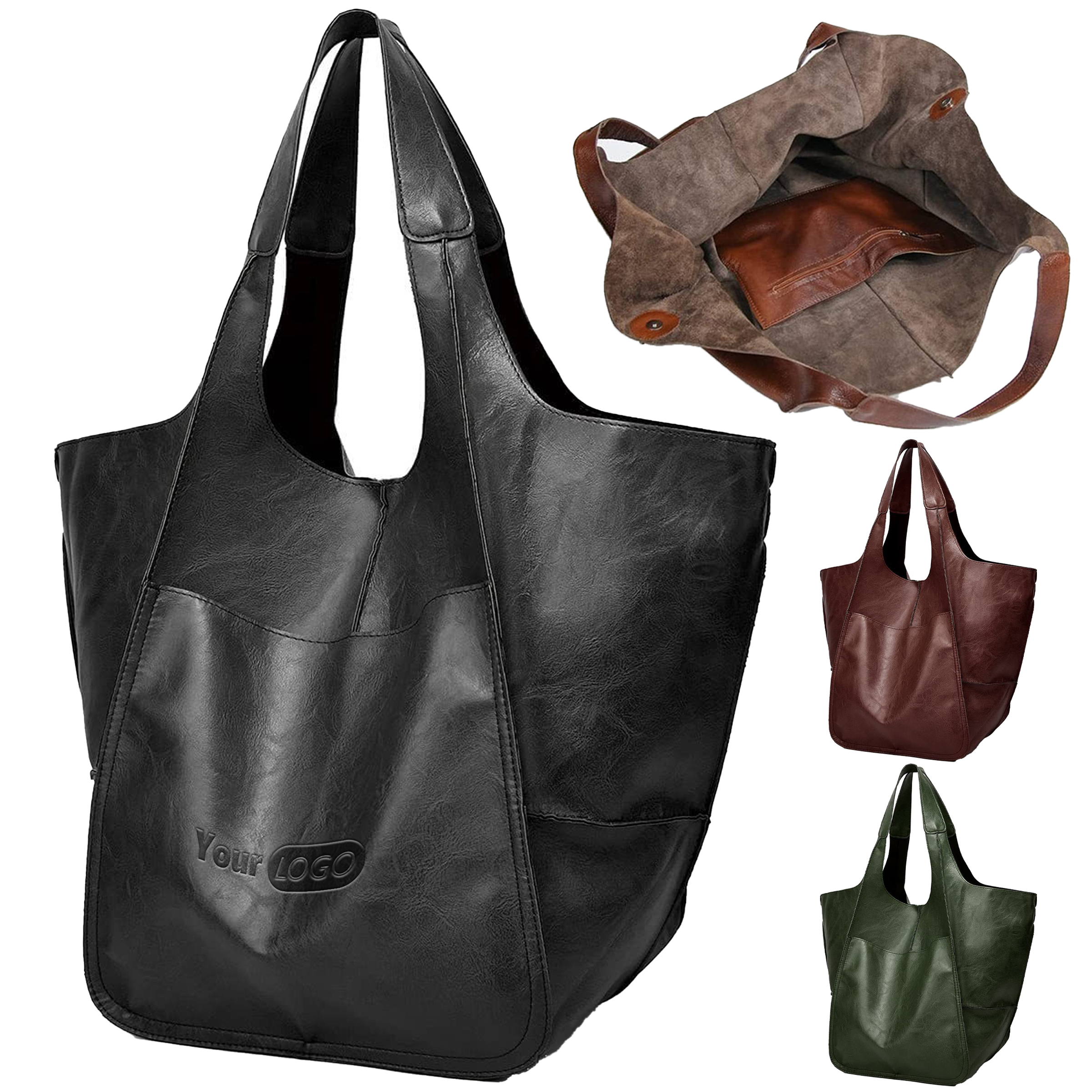 Pu Retro Minimalist Tote Bag 3