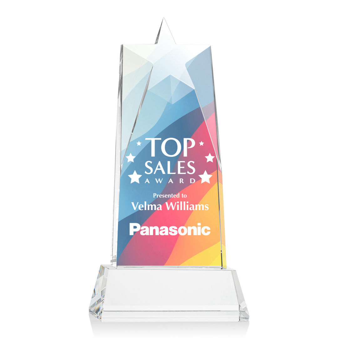 Millington Star VividPrint™ Award on Base - Clear