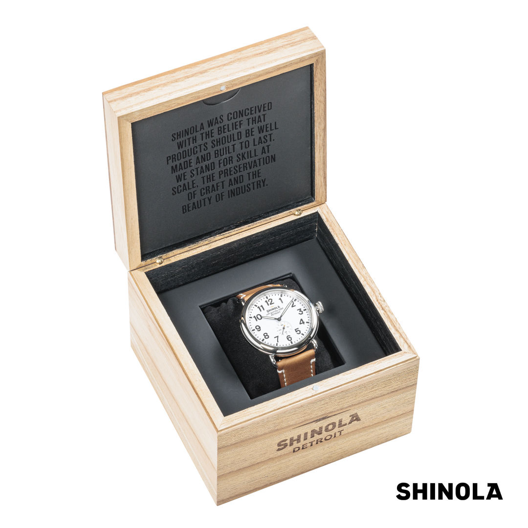 Shinola® Runwell Watch - White/Tan 3