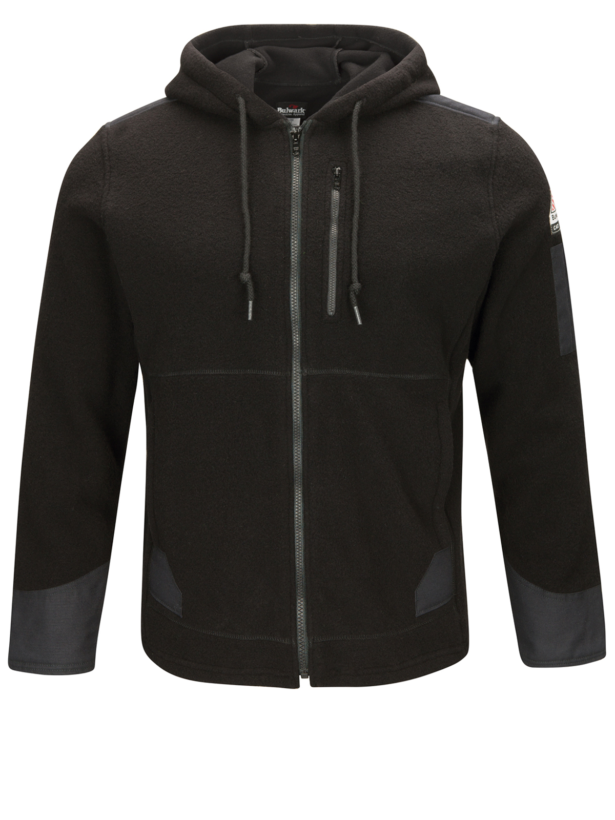 Bulwark - Long Sleeve Shirt - Men's Front Zip Modacrylic Blend Fleece Hoodie