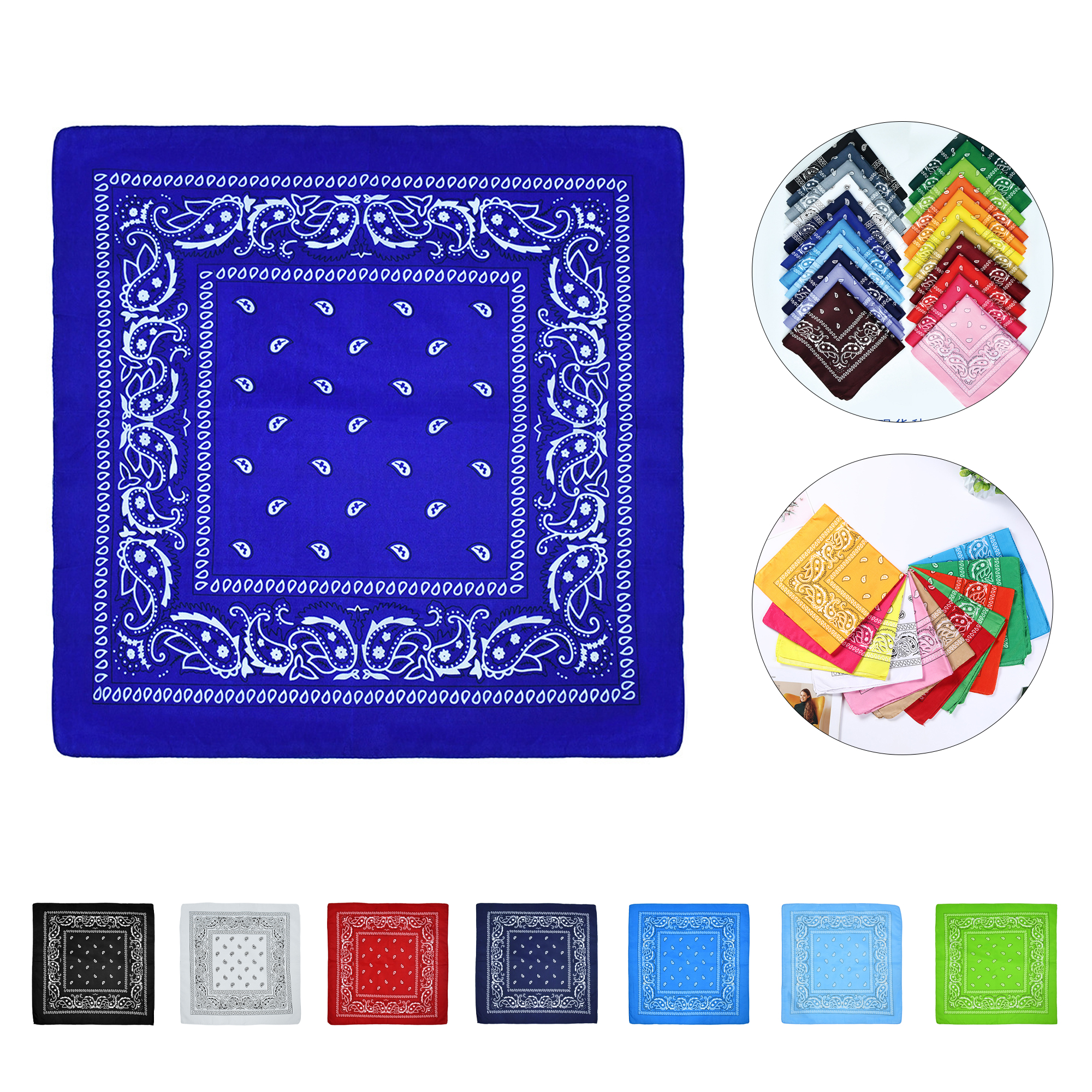 Cotton Square Scarf Bandana 1