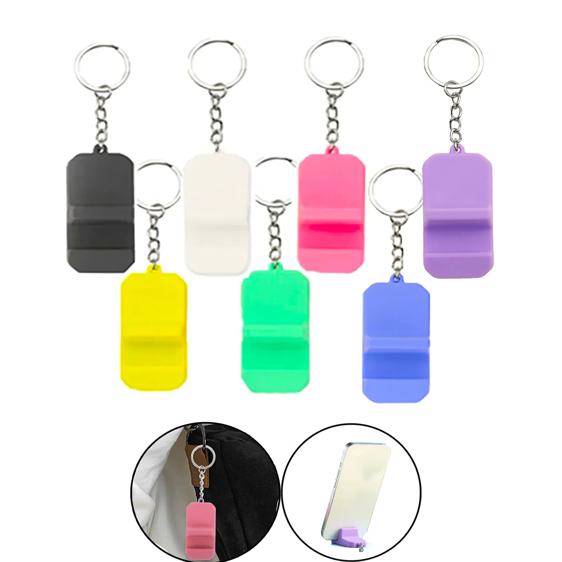 Creative Cell Phone Holder Keychain 3